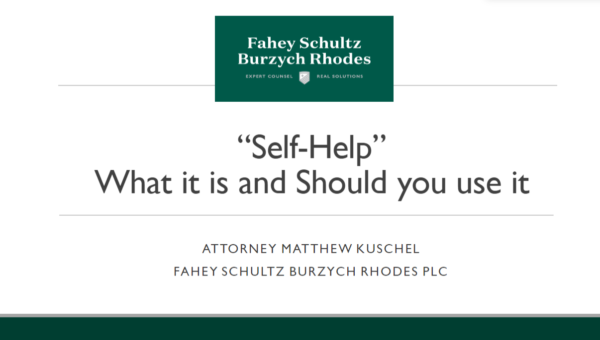 Self Help FSBR